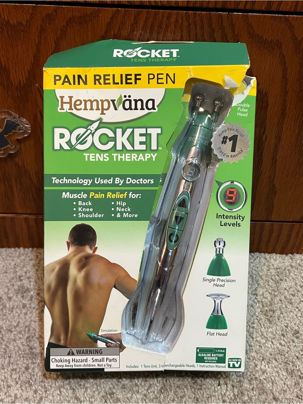Rocket TENS Therapy Pain Relief Pen - Green